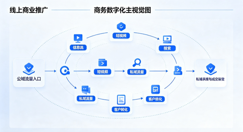 遂宁线上商业推广怎么做？全域流量闭环搭建与低成本转化实战指南